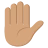 Raised Hand: Medium Skin Tone
