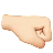 Right-Facing Fist: Light Skin Tone