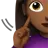 Deaf Woman: Medium-Dark Skin Tone