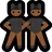 Men With Bunny Ears: Medium-Dark Skin Tone