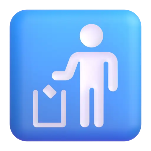 Litter In Bin Sign