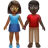 Woman And Man Holding Hands: Medium-Dark Skin Tone, Dark Skin Tone