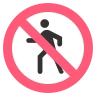 보행자 없음 Emoji 🚷 image - EmojiTwo style