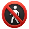 Keine Fußgänger Emoji 🚷 image - Huawei Harmony OS style