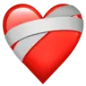 Mending Heart Emoji ❤️‍🩹 image - Apple style
