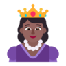 Princess: Medium-Dark Skin Tone Emoji 👸🏾 image - Microsoft Classic 2D style