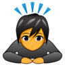 Personne profondément inclinée Emoji 🙇 image - Emojidex style