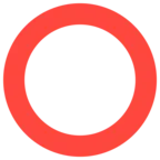 Hollow Red Circle