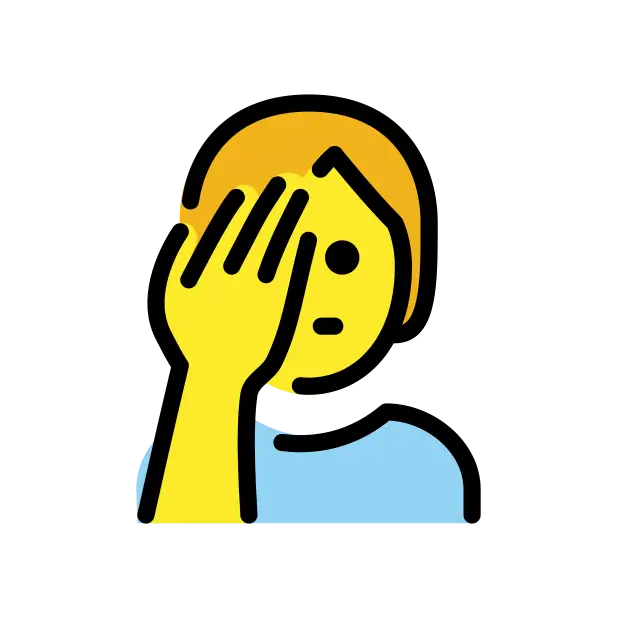 Person Facepalming