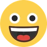 Emoji Volto sorridente con la bocca aperta 😃 image - Skype style