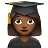 Woman Student: Medium-Dark Skin Tone
