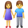 Hombre y mujer tomados de la mano Emoji 👫 image - Samsung style