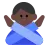 Man Gesturing No: Dark Skin Tone