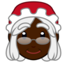Mrs. Claus: Dark Skin Tone Emoji 🤶🏿 image - Emojidex style