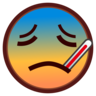 Visage avec thermomètre Emoji 🤒 image - Emojidex style