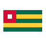 Flag: Togo Emoji 🇹🇬 image - SerenityOS style