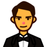 Hombre en smoking Emoji 🤵 image - Emojidex style