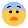 Fearful Face Emoji 😨 image - Tossface style