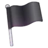 लहराता काला झंडा Emoji 🏴 image - Samsung style
