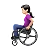 Woman In Manual Wheelchair: Light Skin Tone