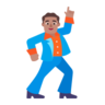 Man Dancing: Medium Skin Tone Emoji 🕺🏽 image - Microsoft Classic 2D style