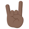 Sign Of The Horns: Dark Skin Tone Emoji 🤘🏿 image - EmojiTwo style
