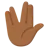 Vulcan Salute: Medium-Dark Skin Tone