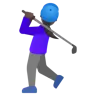 Woman Golfing: Dark Skin Tone Emoji 🏌🏿‍♀️ image - Google Noto Color style
