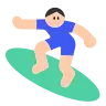 Man Surfing: Light Skin Tone Emoji 🏄🏻‍♂️ image - Tossface style