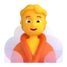 Person In Steamy Room Emoji 🧖 image - Microsoft 3D Fluent style