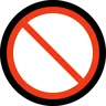 Prohibido Emoji 🚫 image - Microsoft Windows 10 Segoe UI Emoji style