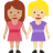 Women Holding Hands: Medium Skin Tone, Medium-Light Skin Tone