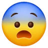 Fearful Face Emoji 😨 image - Samsung style