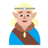 Man Elf: Medium-Light Skin Tone Emoji 🧝🏼‍♂️ image - Microsoft Classic 2D style