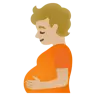 Pregnant Person: Medium-Light Skin Tone Emoji 🫄🏼 image - Google Noto Color style