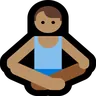 Man In Lotus Position: Medium Skin Tone Emoji 🧘🏽‍♂️ image - Microsoft Windows 10 Segoe UI Emoji style