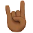 Sign Of The Horns: Medium-Dark Skin Tone