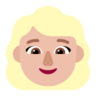 Woman: Medium-Light Skin Tone Emoji 👩🏼 image - Microsoft Classic 2D style