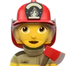 Woman Firefighter Emoji 👩‍🚒 image - Apple style