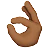 Ok Hand: Medium-Dark Skin Tone