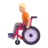 Person In Manual Wheelchair: Medium-Light Skin Tone