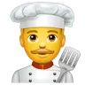 Man Cook Emoji 👨‍🍳 image - WhatsApp style