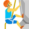Man Climbing Emoji 🧗‍♂️ image - Skype style