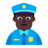 Man Police Officer: Dark Skin Tone