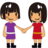 Women Holding Hands: Medium Skin Tone