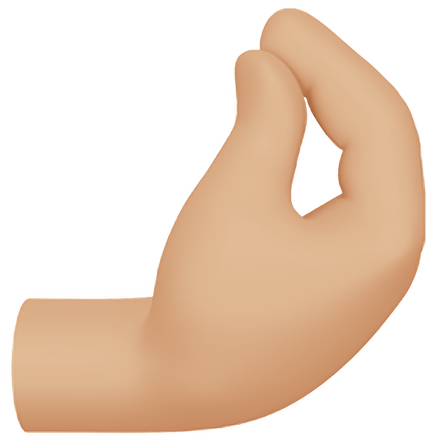 Pinched Fingers: Medium-Light Skin Tone
