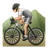 Person Mountain Biking: Medium-Light Skin Tone