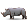 Nosorożec Emoji 🦏 image - Emojidex style