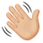 Waving Hand: Medium-Light Skin Tone