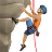 Man Climbing: Medium-Light Skin Tone